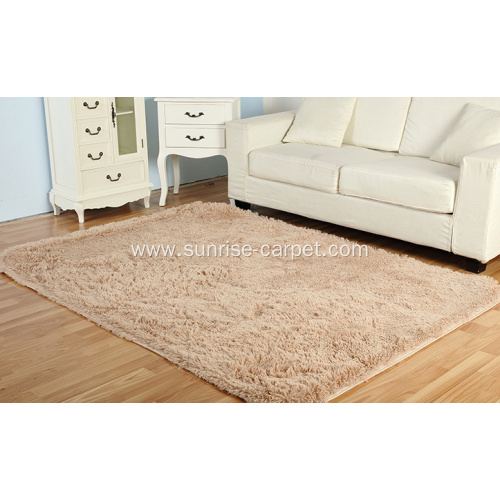 100% polyester bath mat with silky fur